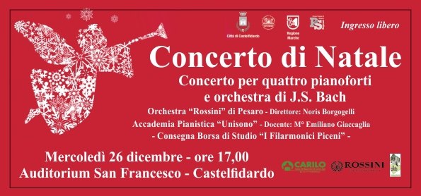 Concerto di Natale con l`accademia Pianistica Unisono