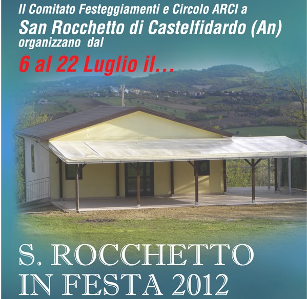 "San Rocchetto in festa" da venerdì