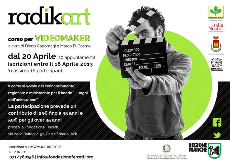 Corso per videomaker alla Fondazione Ferretti