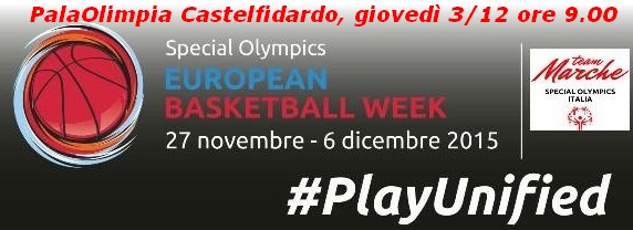 European Basketball week: Special Olimpics il 3/12