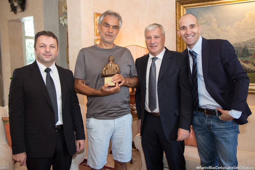 Il Premio Paolo Soprani al grande Andrea Bocelli