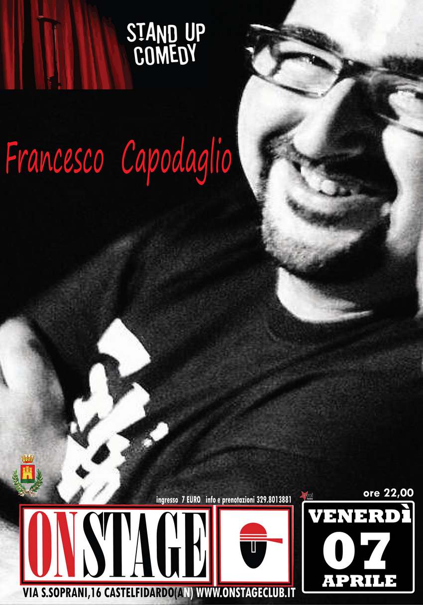 All`On Stage la stand up comedy di Francesco Capodaglio