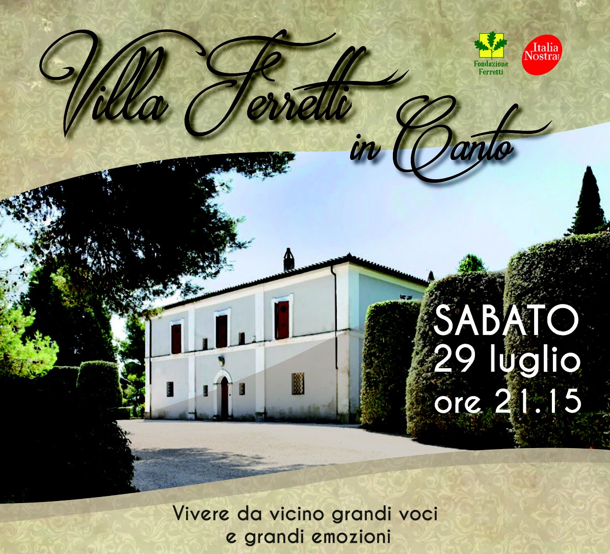 Villa Ferretti in Canto, prevendite in corso