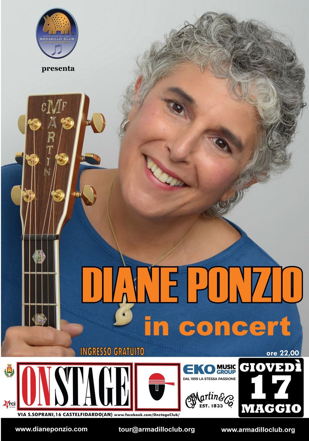 Diane Ponzio giovedì all`On Stage